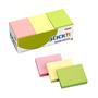 Self-adhesive notepad, 38x51 mm, 3x4x100 sheets, STICK N, neon colors